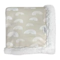 Bubba Blue Nordic Velour Cuddle Blanket in Beige One Size