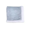 Bubba Blue Nordic Velour Cuddle Blanket in Blue One Size