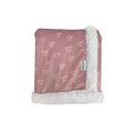 Bubba Blue Nordic Velour Cuddle Blanket in Pink Raspberry One Size
