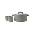 Maxwell & Williams Gift Boxed Radiance Bakeware Casserole Set 5 Piece in Grey