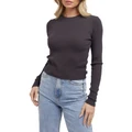 All About Eve Eve Rib Baby Long Sleeve Tee in Black 6