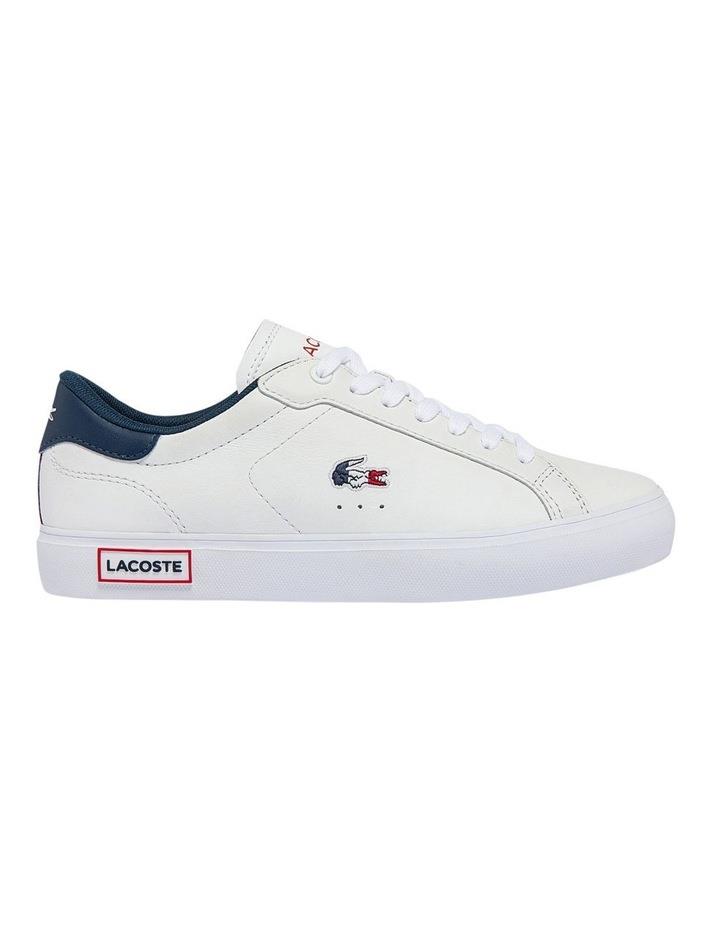 Lacoste Powercourt Leather Sneaker in White 4