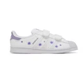 adidas Superstar Flower Self-Fastening Infant Sneakers in White 010