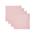 Maxwell & Williams Cotton Classics Napkin Set of 4 45x45cm in Rose Pink