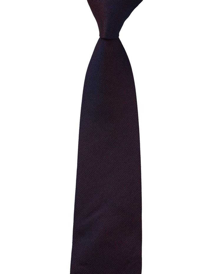 Gibson Textured Silk Slim Tie in Purple Plum