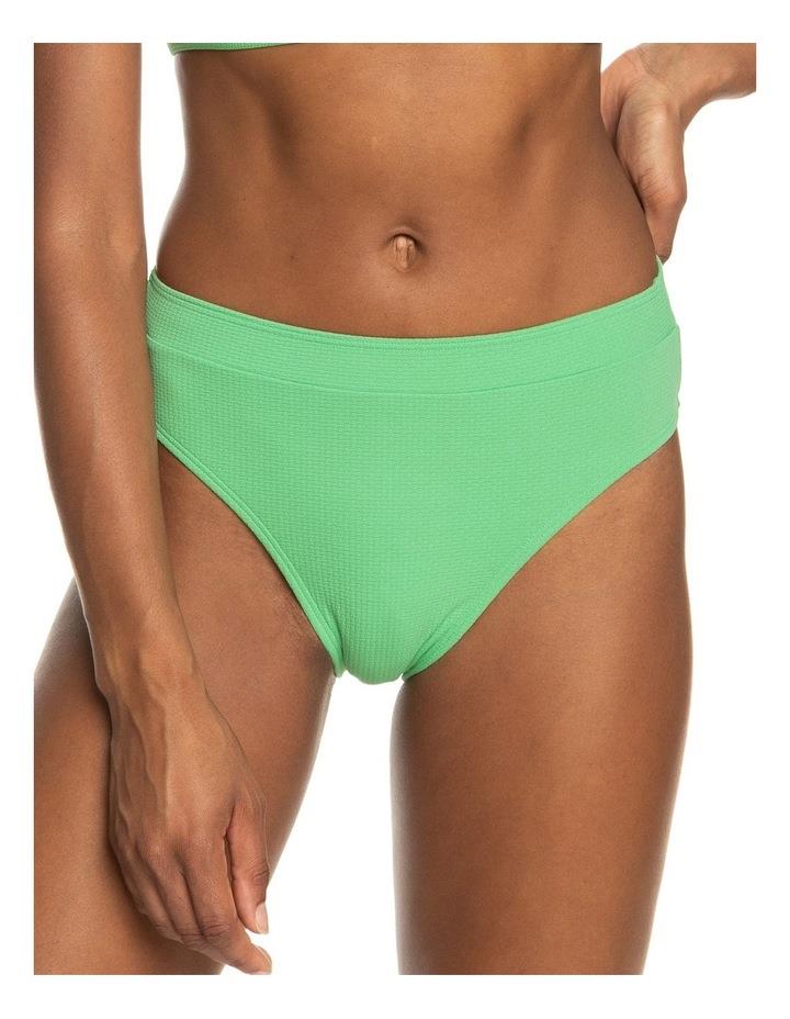 Roxy Color Jam Moderate Bikini Bottoms in Green S