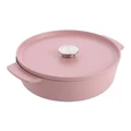 KitchenAid Covered Casserole 26cm/5.2L in Dried Rose Pink