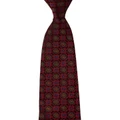 Dom Bagnato Foulard Silk Tie in Red Wine
