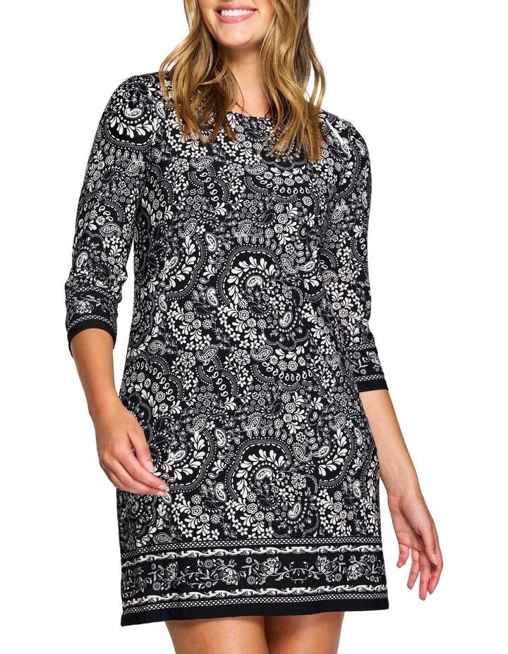 Stella Floral Paisley Tunic in Black 8
