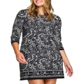 Stella Floral Paisley Tunic in Black 10