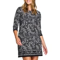 Stella Floral Paisley Tunic in Black 10