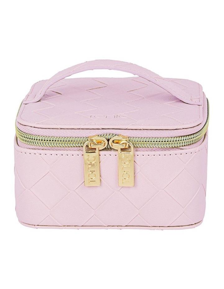 Tonic Woven Jewellery Cube Bag in Pink