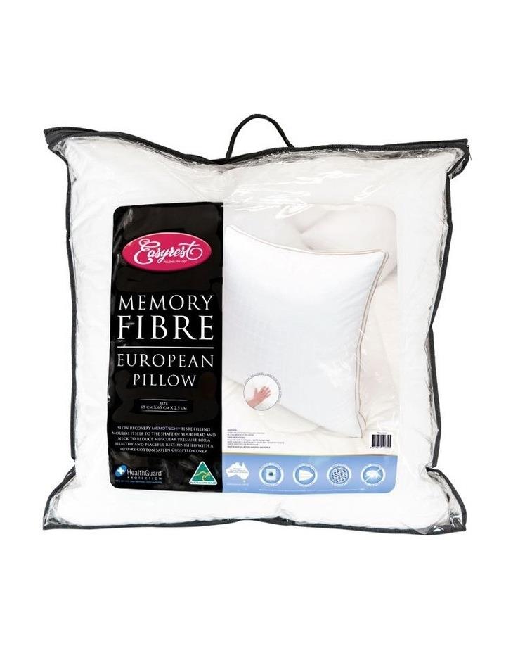 Easy Rest Memory Fibre European Pillow in White European