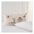 Easy Rest Lavender Woolblend Pillow in White Mid