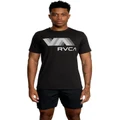 RVCA VA Blur Short Sleeve T-shirt in Black M