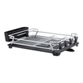d.line Pinnacle Dish Rack With Draining Board 53 x 37.5 x 15cm in Silver