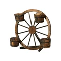 Gardeon Outdoor Wooden Wagon Wheel in Brown