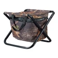 CARIBEE Camp Stool with Drink Cooler in Camo Brown