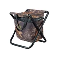 CARIBEE Camp Stool with Drink Cooler in Camo Brown