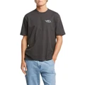 Wrangler Hibiscus Baggy Tee in Black Washed Black XS