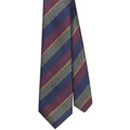 Van Heusen 3 Colour Diagonal Stripe Tie in Red One Size