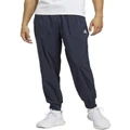Adidas Aeroready Essentials Tapered Cuff Embroidered Tracksuit Bottoms in Blue Navy S