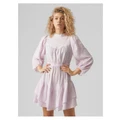Vero Moda Daisy Dia Mini Dress in Purple Lavender L