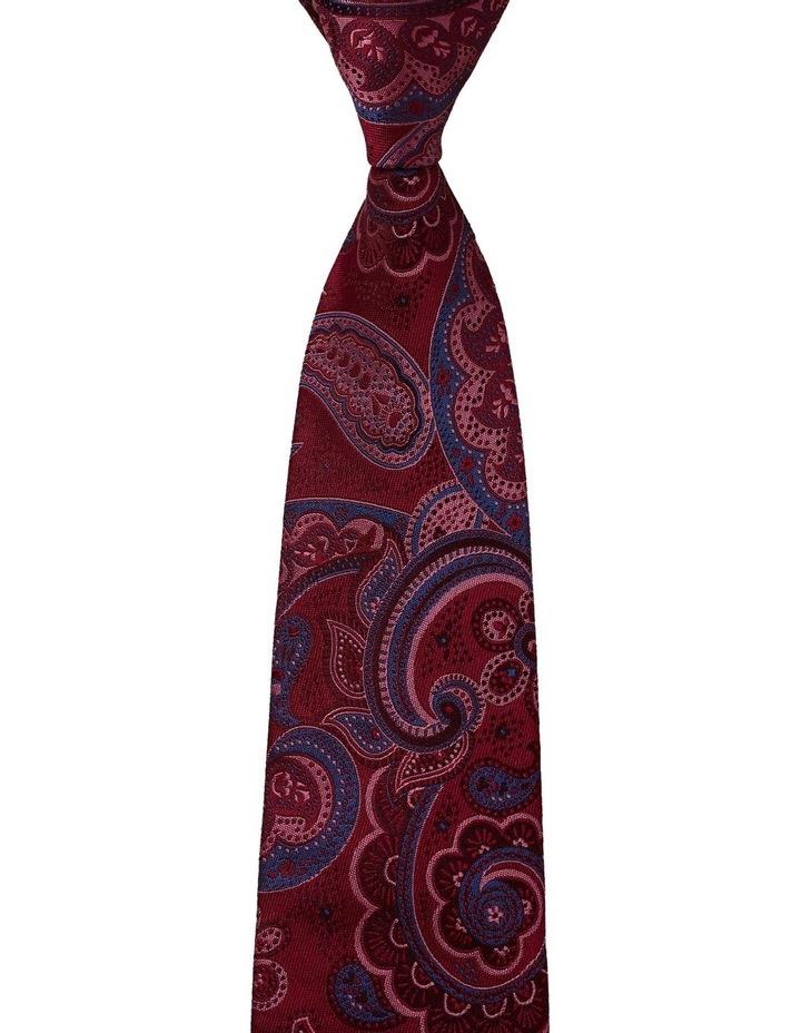 Dom Bagnato Grasetto Paisley Silk Tie in Red Wine