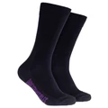 Mitch Dowd Plain Cotton Indestructibles Crew Socks 2 Pack in Black One Size