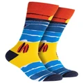Mitch Dowd Sunset Surf Cotton Crew Sock in Multi Assorted One Size