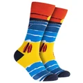 Mitch Dowd Sunset Surf Cotton Crew Sock in Multi Assorted One Size