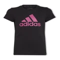adidas Essentials Big Logo Cotton T-Shirt in Black 7-8