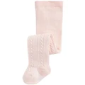 Seed Heritage Cable Knit Tights in Pink 0-6
