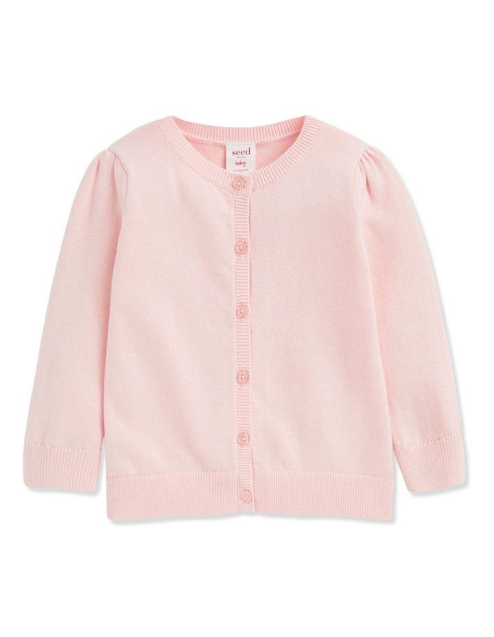 Seed Heritage Classic Cardigan in Pink Rose 000