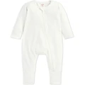 Seed Heritage Core Logo Zipsuit in Beige Natural 0
