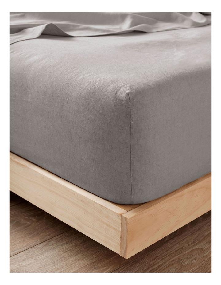 Linen House Nimes Fitted Sheet In Ash Grey Fttd KB