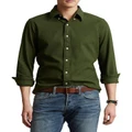 Polo Ralph Lauren Classic Fit Brushed Flannel Shirt in Green XL