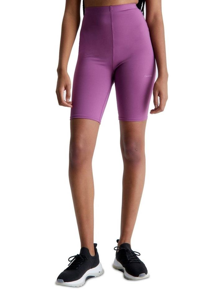Calvin Klein High Waist Bike Short in Purple XS