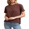 All About Eve Washed Tee in Brown 16