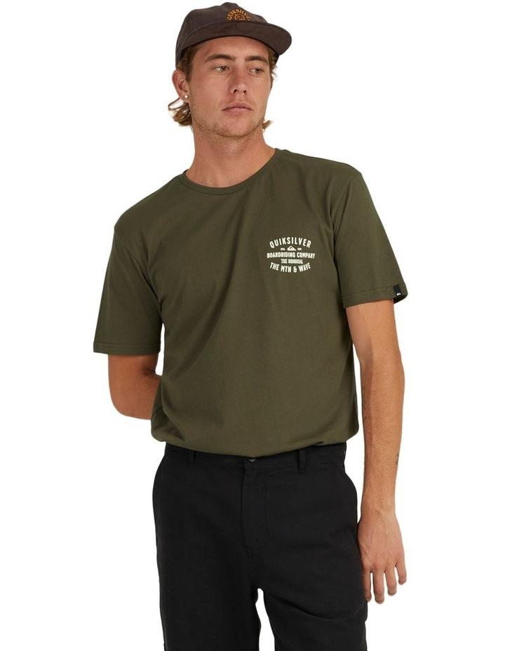 Quiksilver Surf Lockup T-Shirt in Green Dark Green L