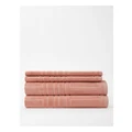 Vue Essentials Geo Spa Pack in Pink Towel Set