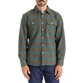 Brixton Bowery Flannel in Green M