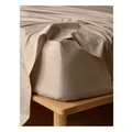 Vue 300TC Australian Superfine Cotton Sheet Separates in Sand Fitted Double Sheet