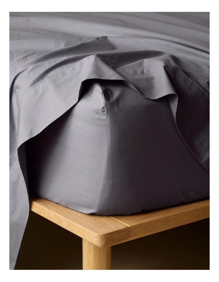 Vue 300TC Australian Superfine Cotton Sheet Separates in Charcoal Fitted King Sheet