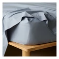 Vue 300TC Australian Superfine Cotton Sheet Separates in Blue Fitted Single Sheet