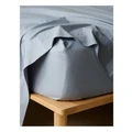 Vue 300TC Australian Superfine Cotton Sheet Separates in Blue Fitted King Single Sheet