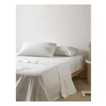Vue 300TC Australian Superfine Cotton Sheet Set 50cm in White Queen Bed