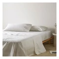 Vue 300TC Australian Superfine Cotton Sheet Set 50cm in White King Bed