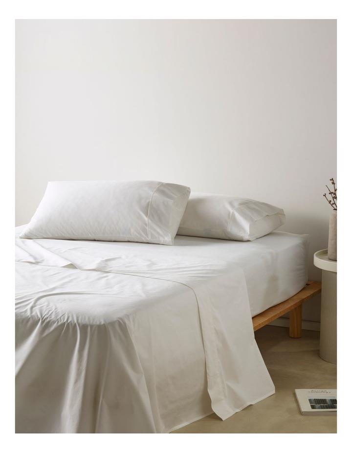 Vue 300TC Australian Superfine Cotton 50cm Sheet Set in White King Bed