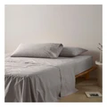 Vue 300TC Australian Superfine Cotton Sheet Set 50cm in Silver King Bed